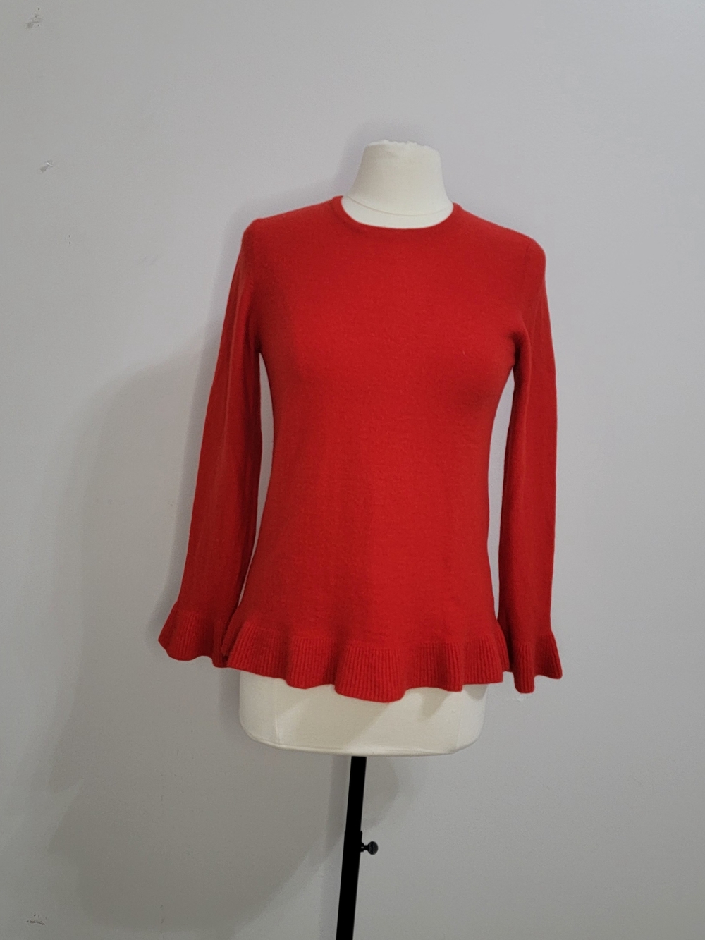 J. Mclaughlin Women's Red 100% Cashmere Sweater Sz M